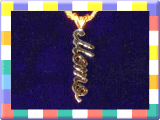 Alphabet example/Momo-pendant for a pet.