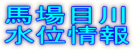 馬場目川 水位情報 